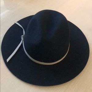 Navy blue felt hat